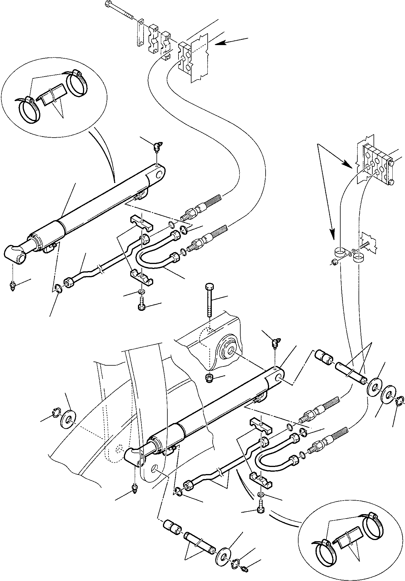 Part 42. HYDRAULIC PIPING (SHOVEL LIFTING CYLINDER LINE) (2/2) [6610]