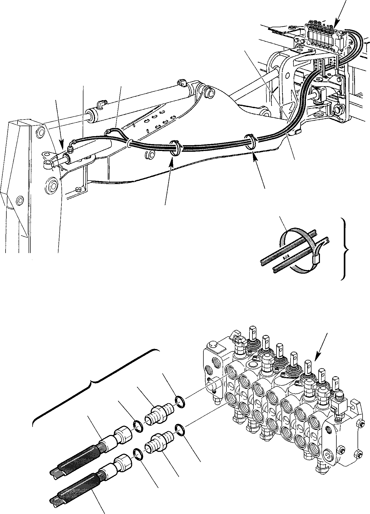 Part 66. HYDRAULIC PIPING (SIDE DIGGING BOOM CYLINDER LINE) [6810]