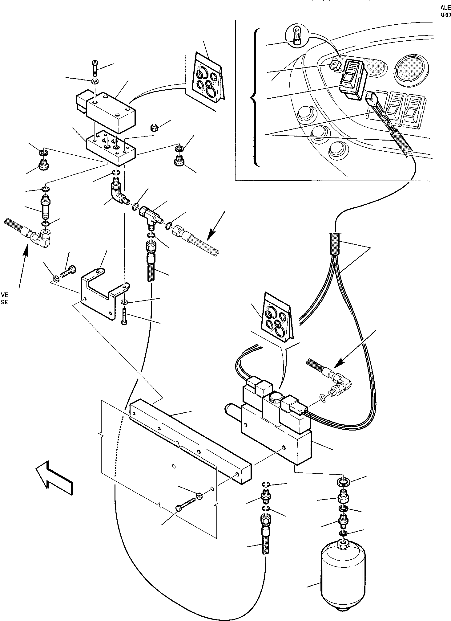 Part 73. HYDRAULIC PIPING (RIDE CONTROL) (1/2) (OPTIONAL) [6900]