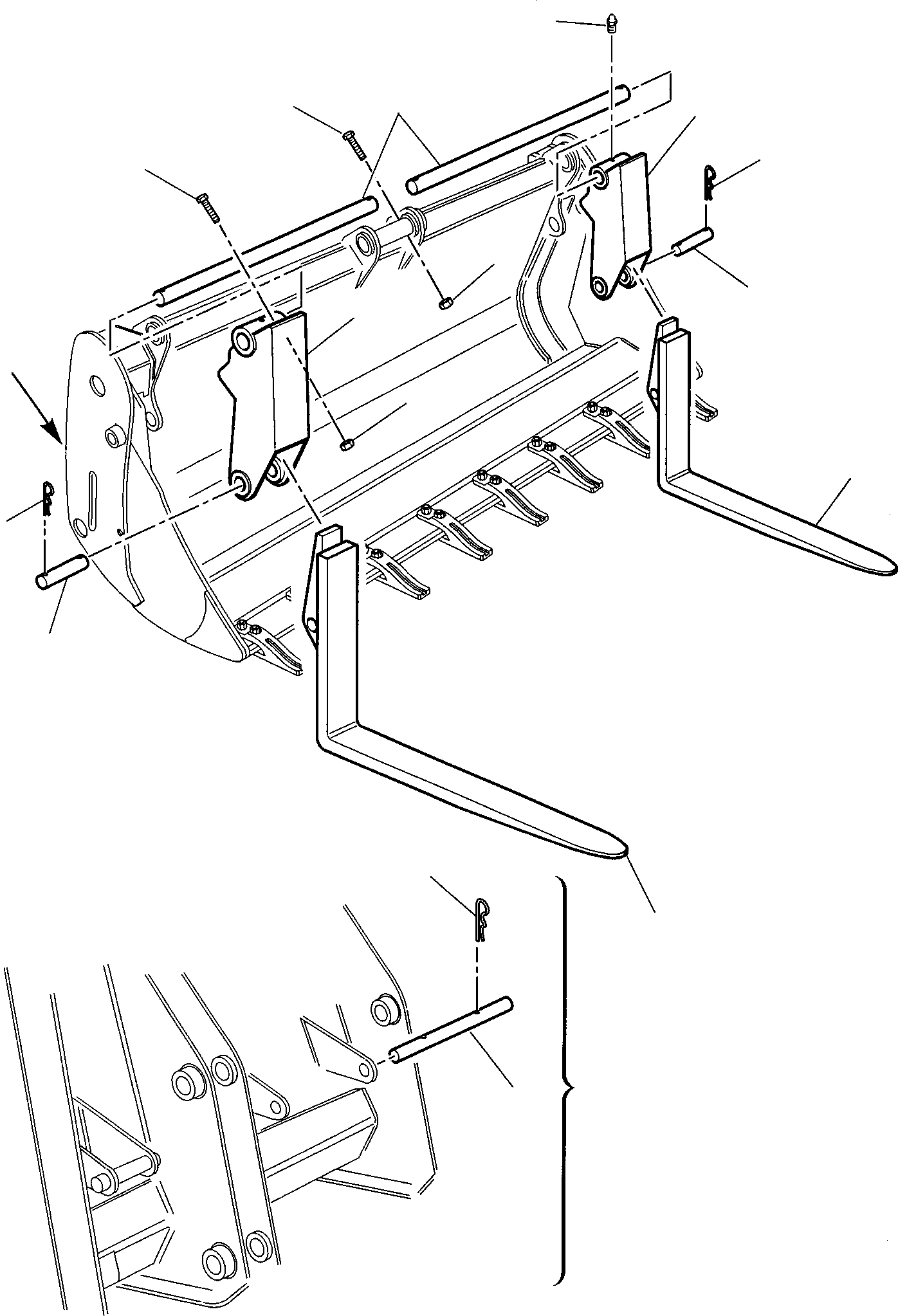 Part 12. FORK (FOR BUCKET 4 IN 1) [7060]