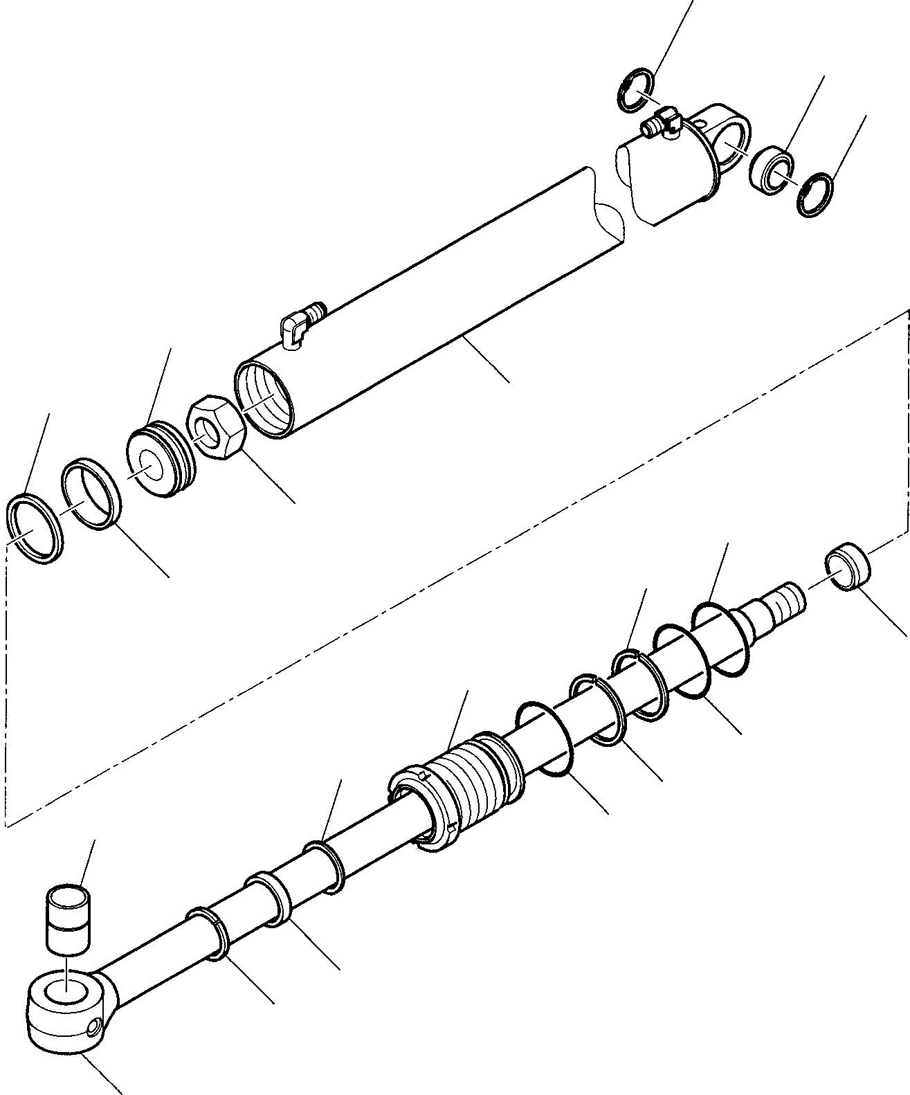 Part 24. ARM CYLINDER (FOR SIDE DIGGING BOOM) [7215]