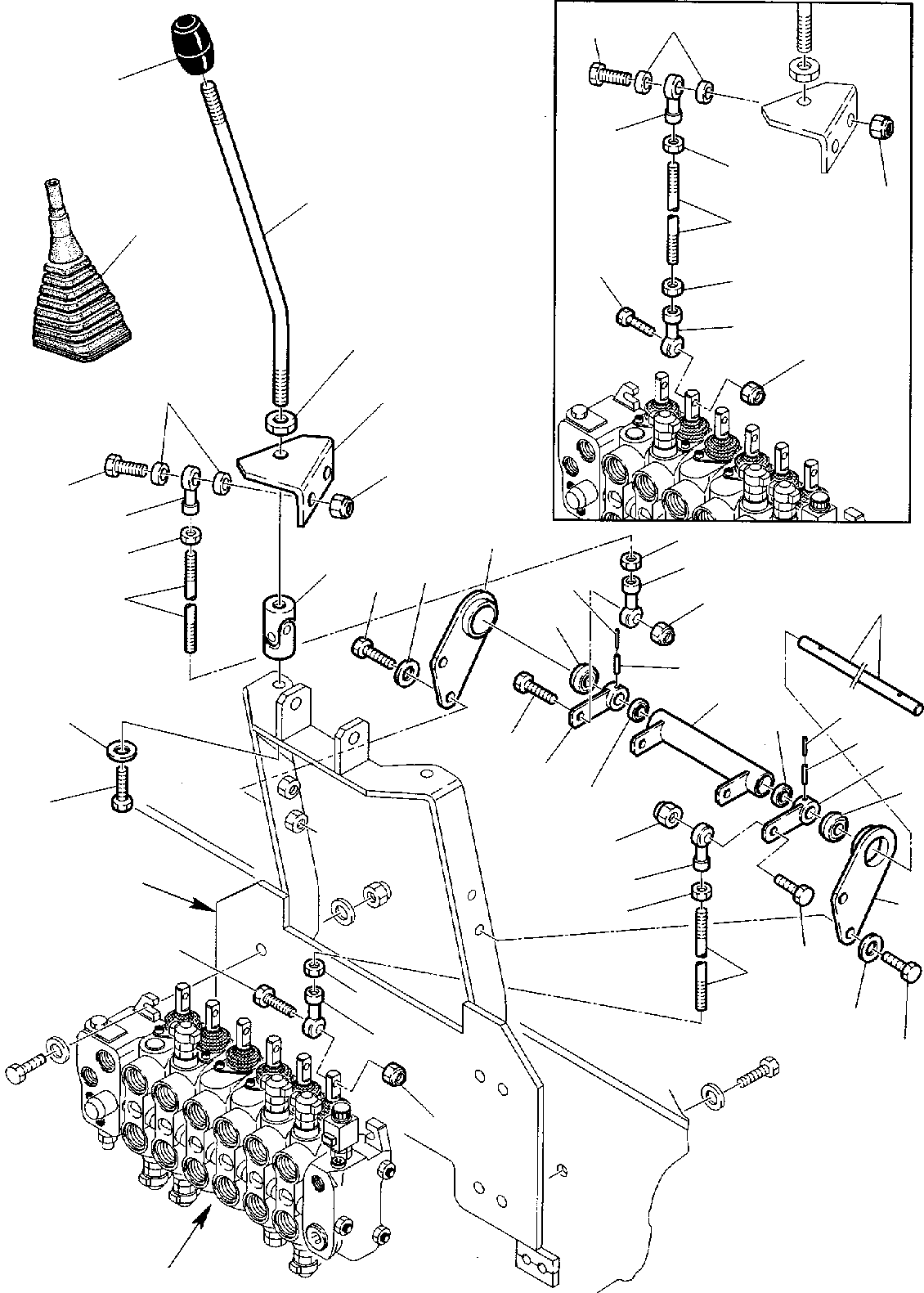 Part 8. BACKHOE CONTROL LEVERS - KOMATSU LAYOUT CONTROL (1/2) [4420]