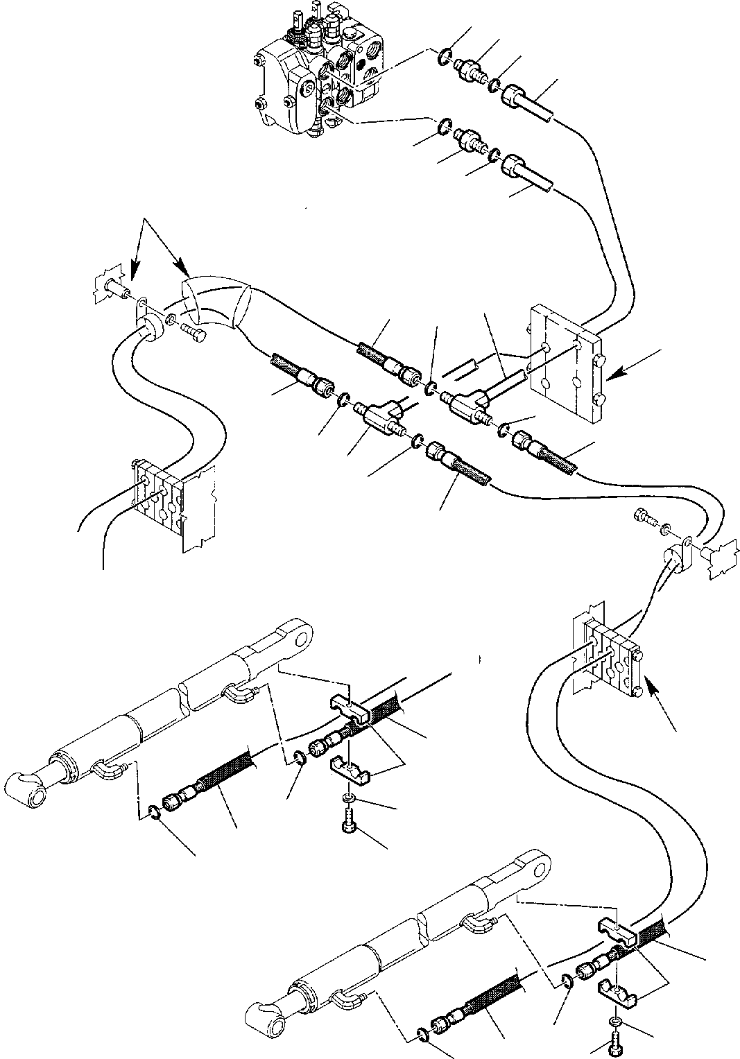 Part 45. HYDRAULIC PIPING (SHOVEL TIPPING CYLINDER LINE) (1/2) [6630]