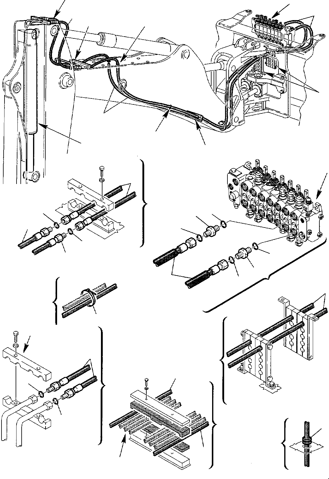 Part 70. HYDRAULIC PIPING (JIG ARM CYLINDER LINE) [6850]