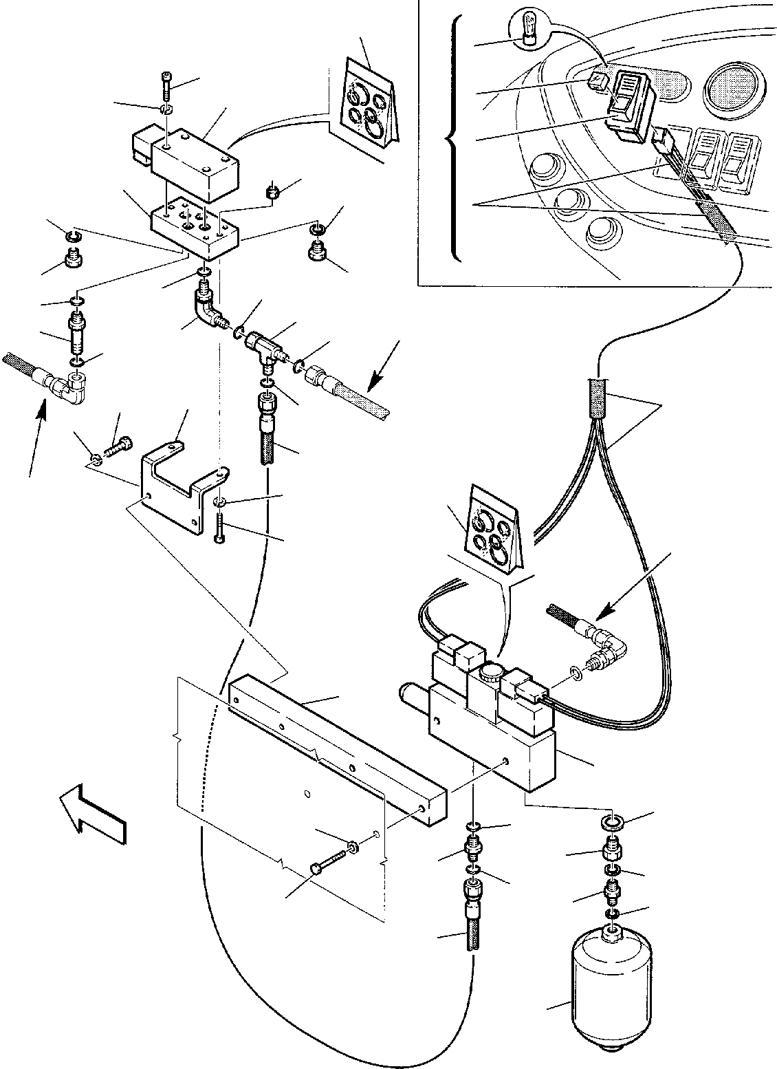 Part 73. HYDRAULIC PIPING (RIDE CONTROL) (1/2) (OPTIONAL) [6900]