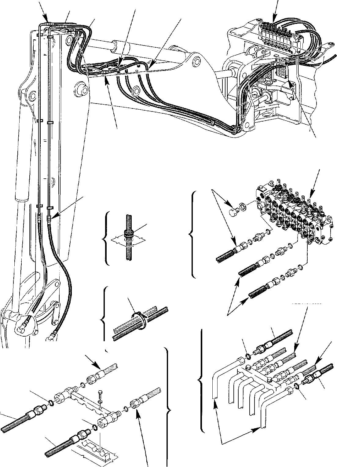 Part 88. HAMMER HYDRAULIC PIPING WITH JIG ARM (1/2) [6860]