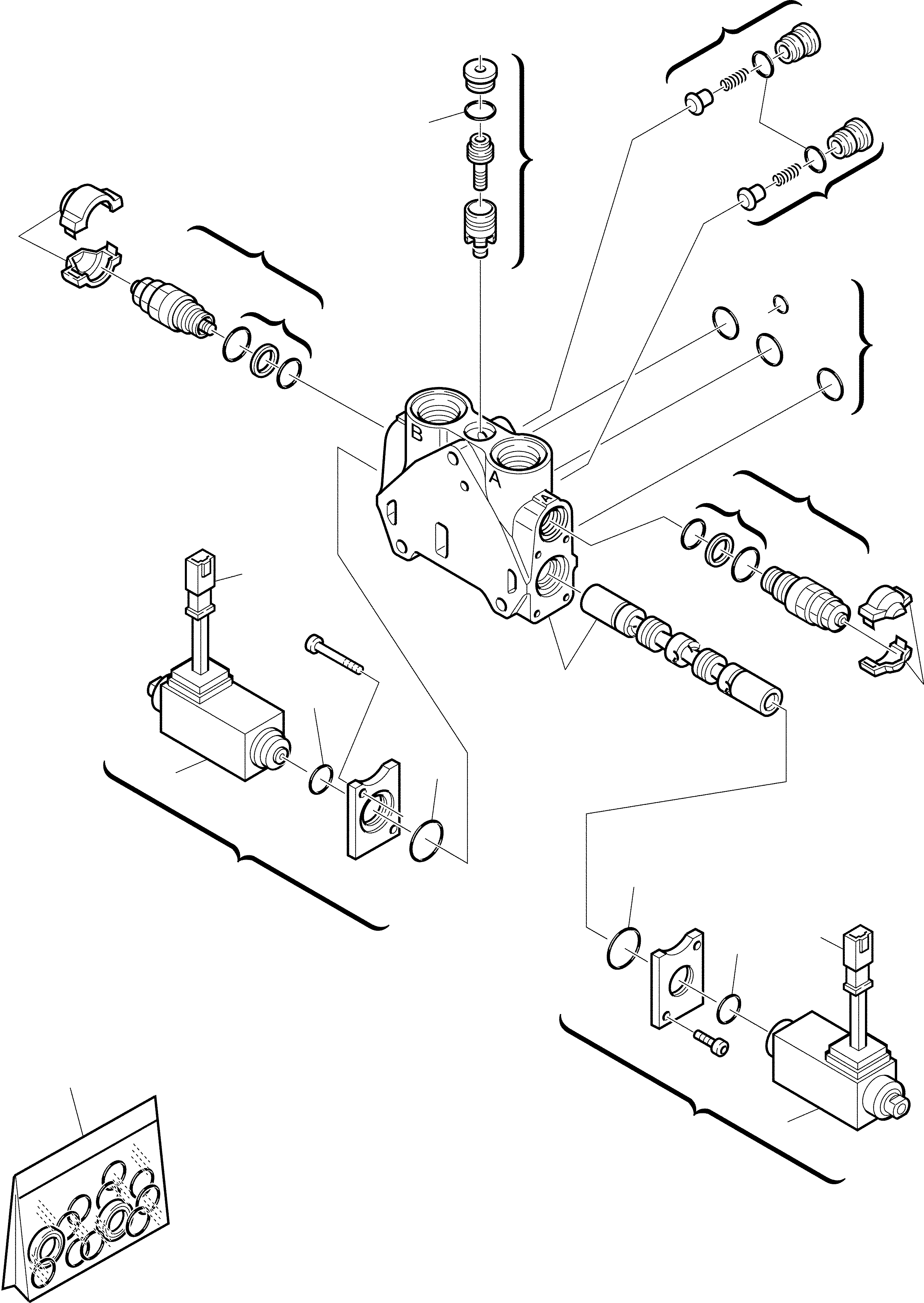 Part 17. SHOVEL CONTROL VALVE (FOR BUCKET 4 IN 1) (5/5) HYDRAULIC PIPING (SUCTI [6160]