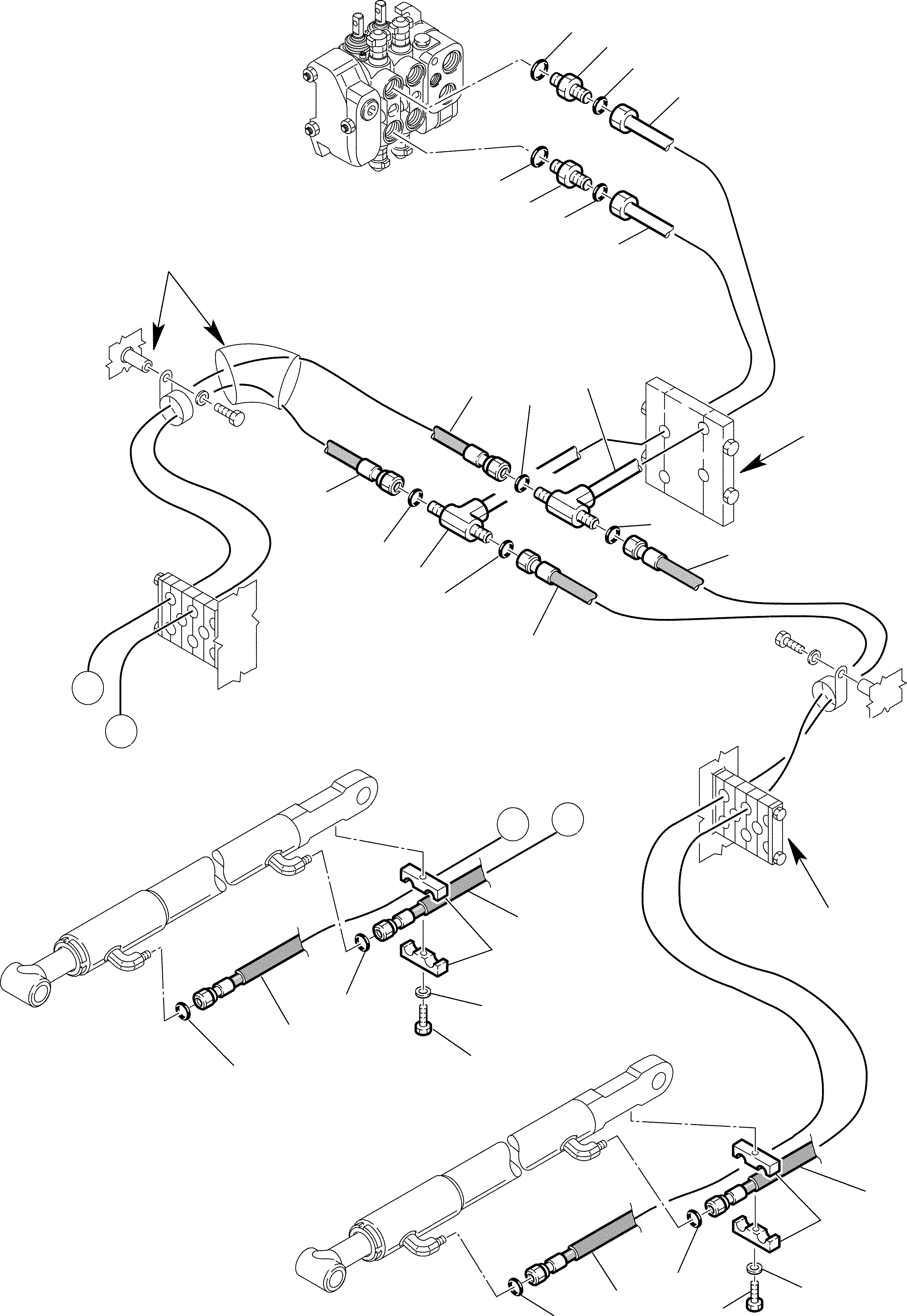 Part 70. HYDRAULIC PIPING (SHOVEL TIPPING CYLINDER LINE) (1/2) [6430]