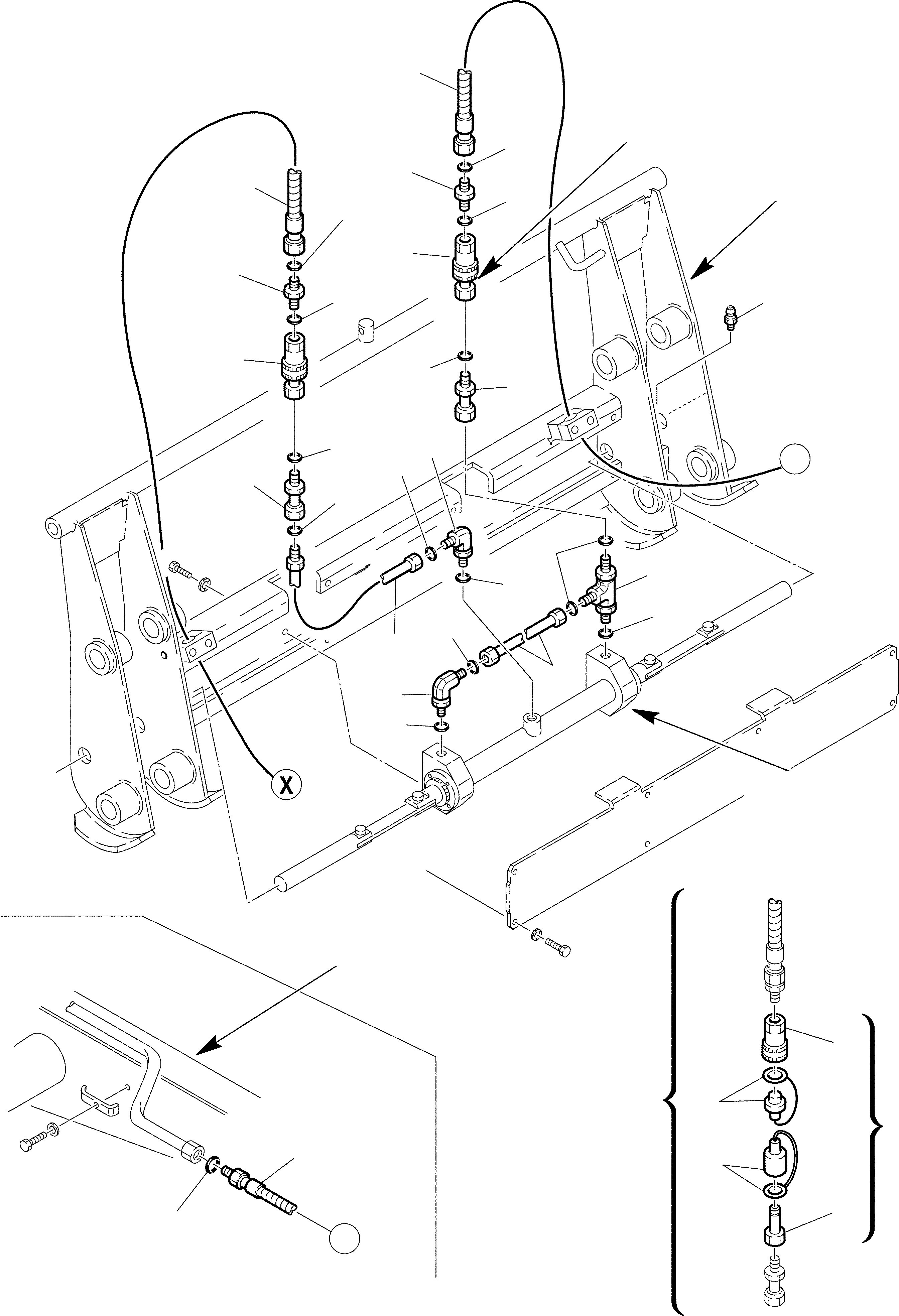 Part 78. BUCKET HYDRAULIC PIPING (FAST COUPLING LINE) (OPTIONAL) [6475]