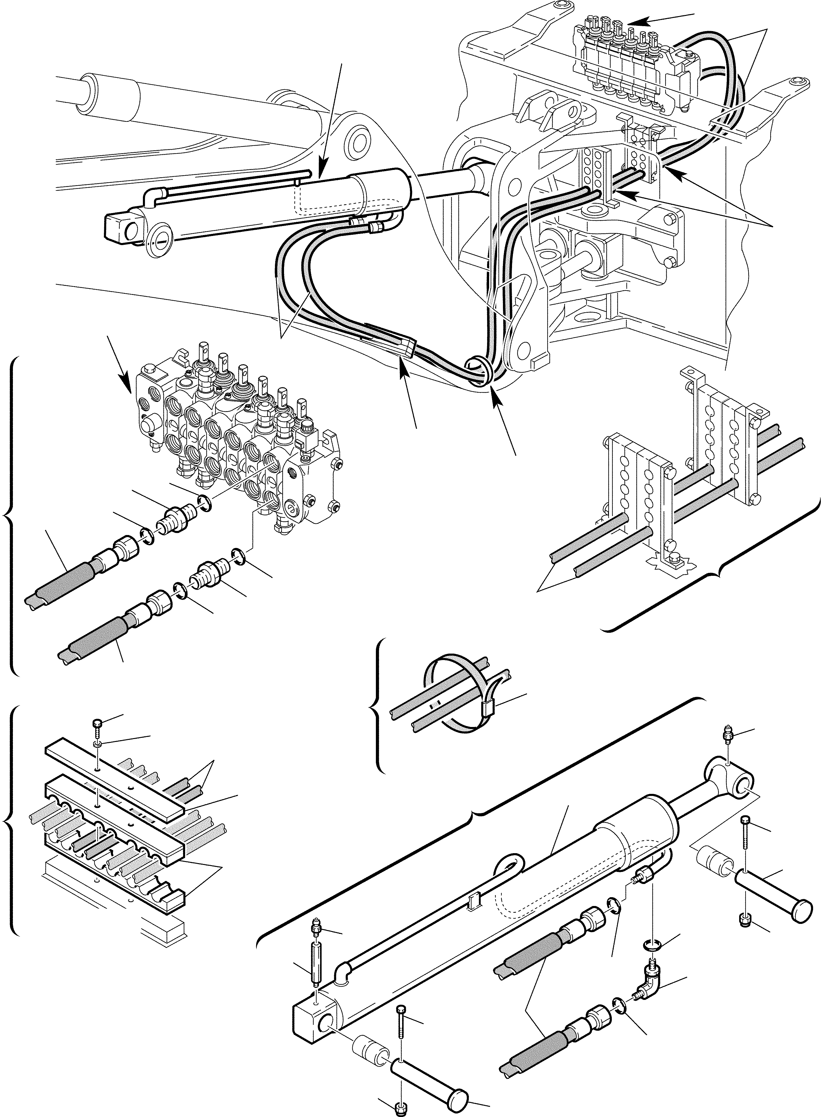 Part 84. HYDRAULIC PIPING (BOOM CYLINDER LINE) [6500]