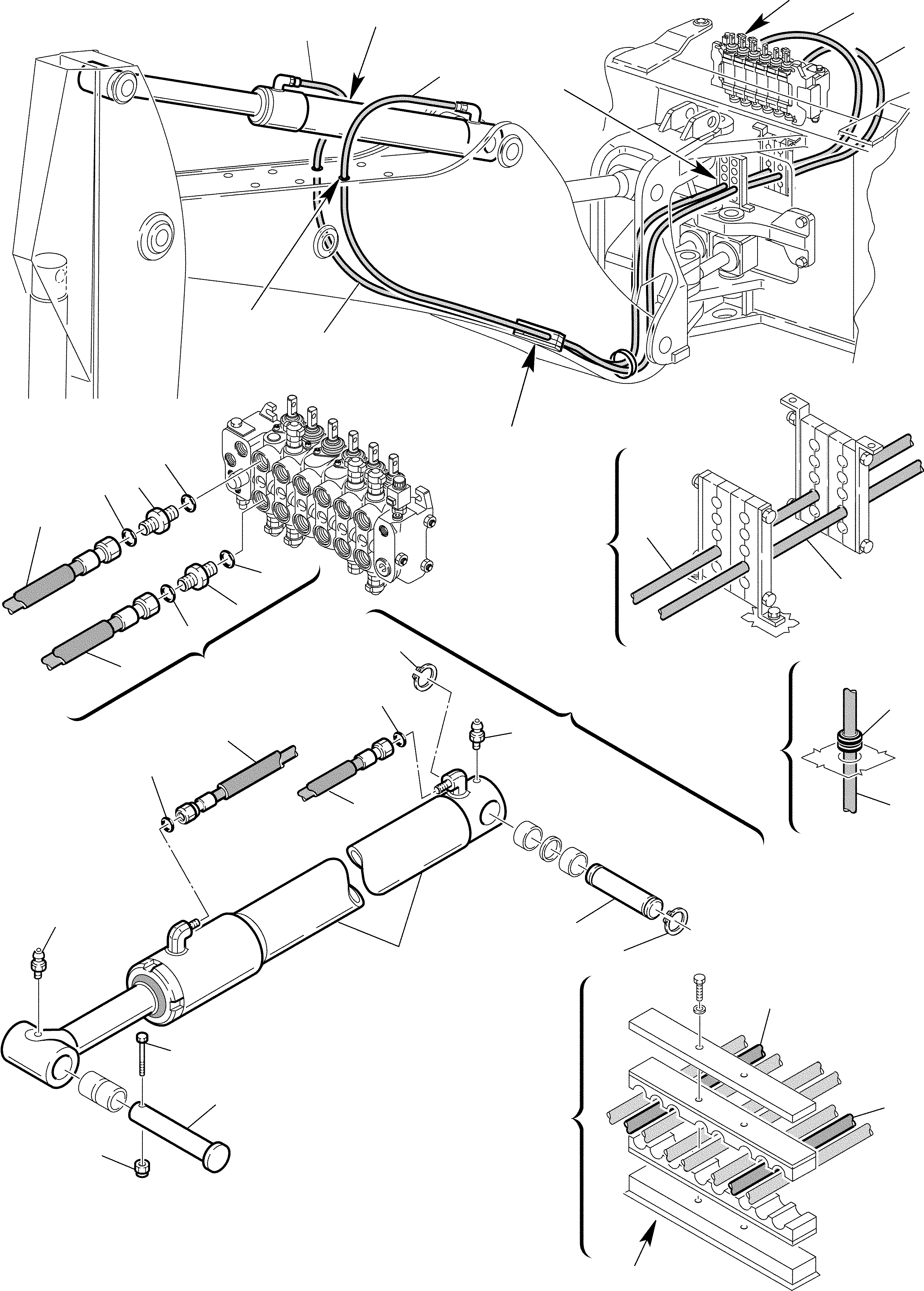 Part 88. HYDRAULIC PIPING (ARM CYLINDER LINE) [6520]