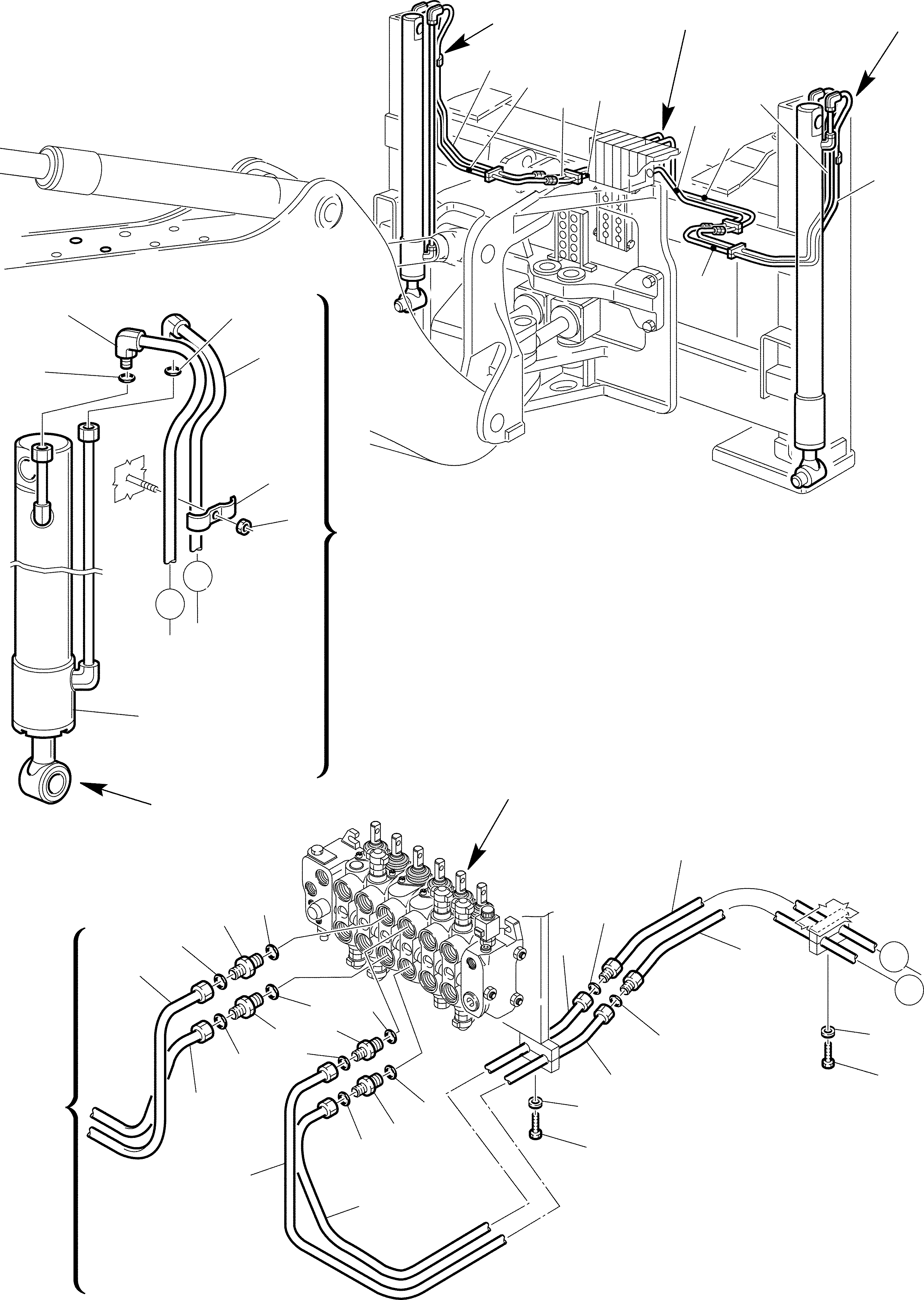 Part 97. HYDRAULIC PIPING (VERTICAL OUTRIGGER CYLINDER LINE) [6565]