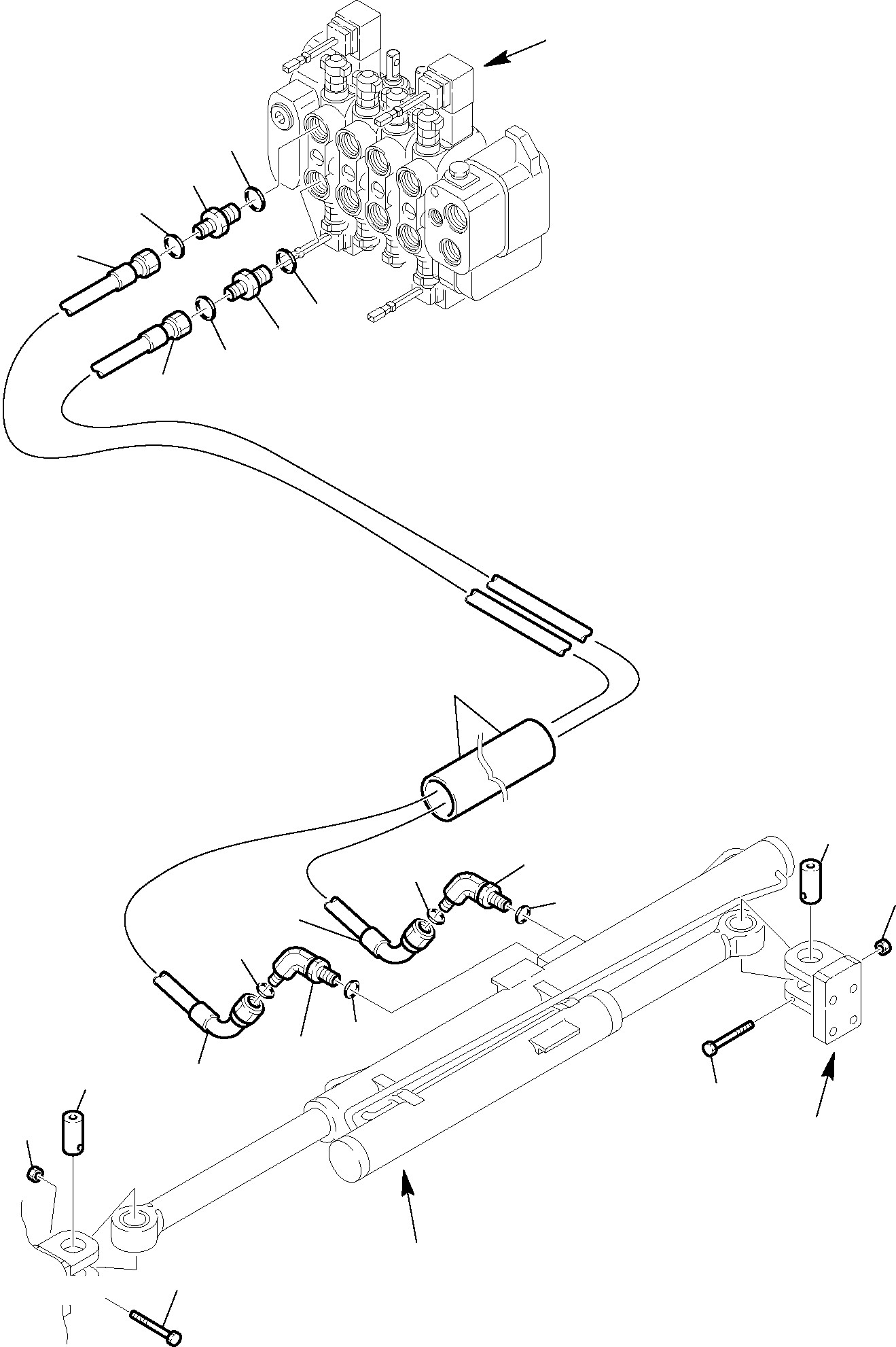 Part 141. HYDRAULIC PIPING (SLIDING PLATE) (OPTIONAL) WITH BUCKET 4 IN 1 [6970]