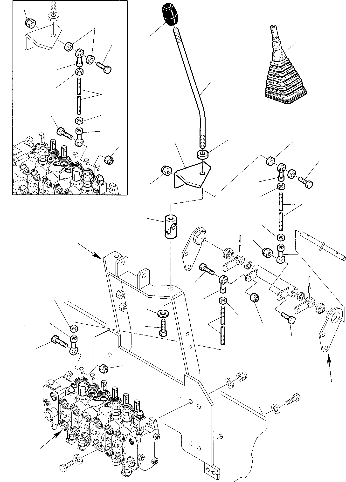 Part 9. BACKHOE CONTROL LEVERS - KOMATSU LAYOUT CONTROL (2/2) [4430]