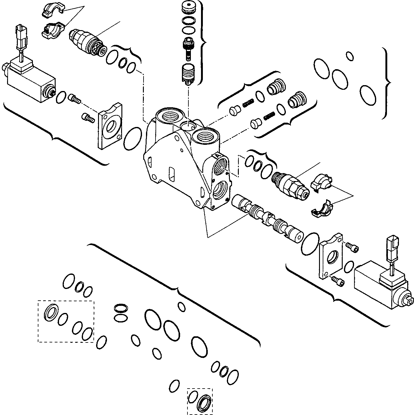 Part 17. SHOVEL CONTROL VALVE (FOR BUCKET 4 IN 1) (5/5) [6280]