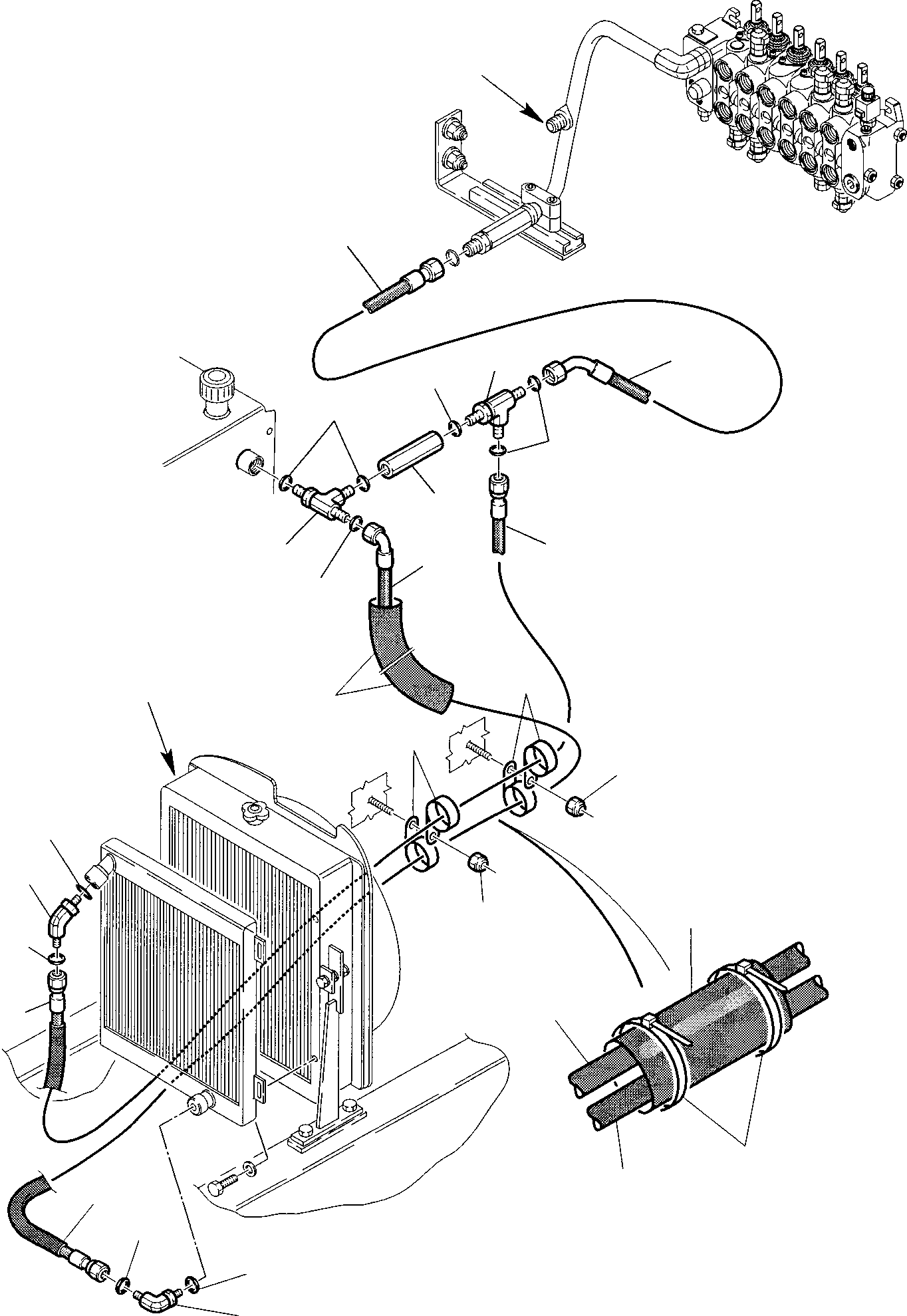 Part 37. HYDRAULIC PIPING (OIL COOLER AND RETURN LINE) (2/2) [6530]