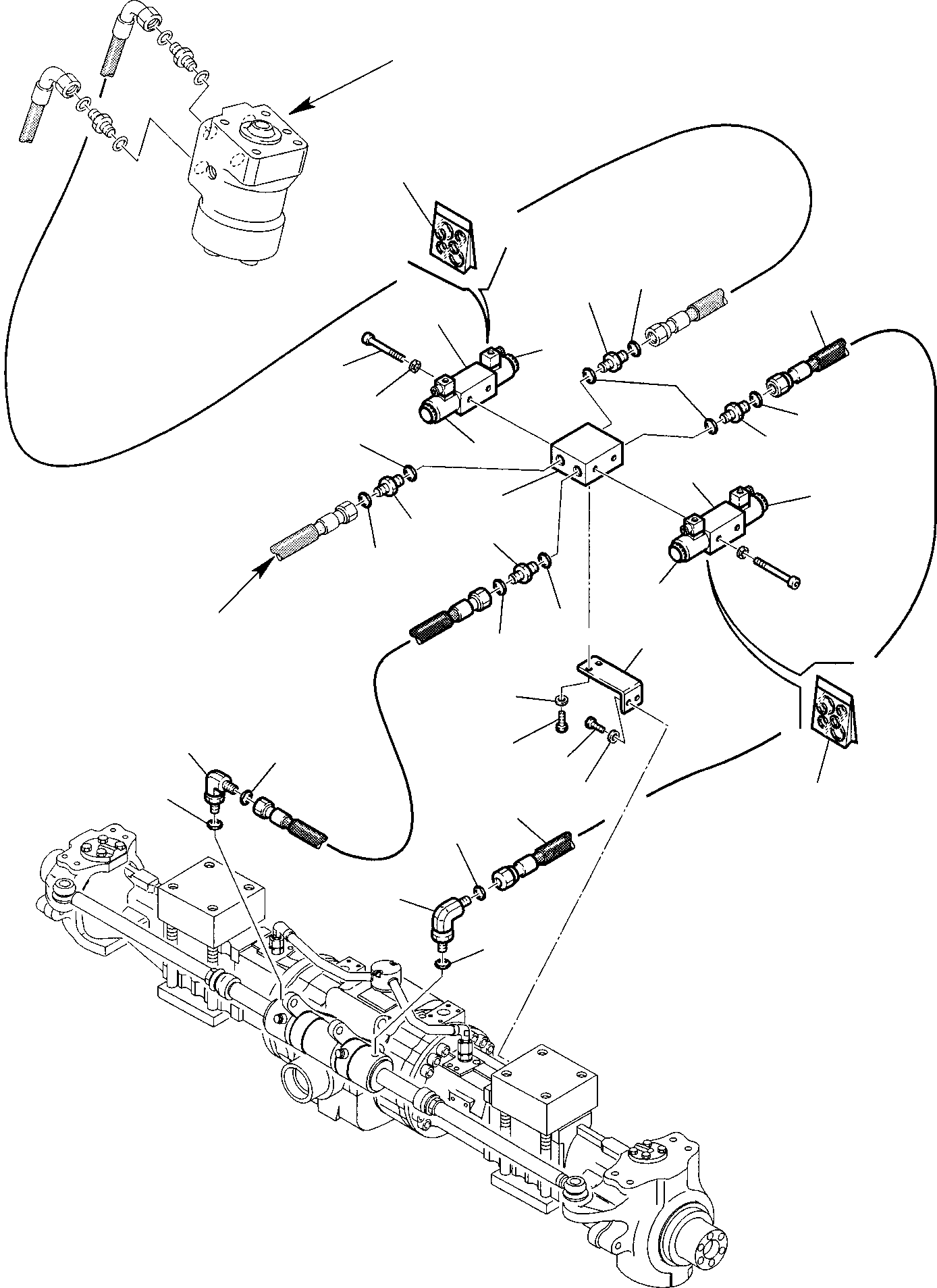 Part 40. HYDRAULIC PIPING (STEERING LINE) (3/3) [6570]