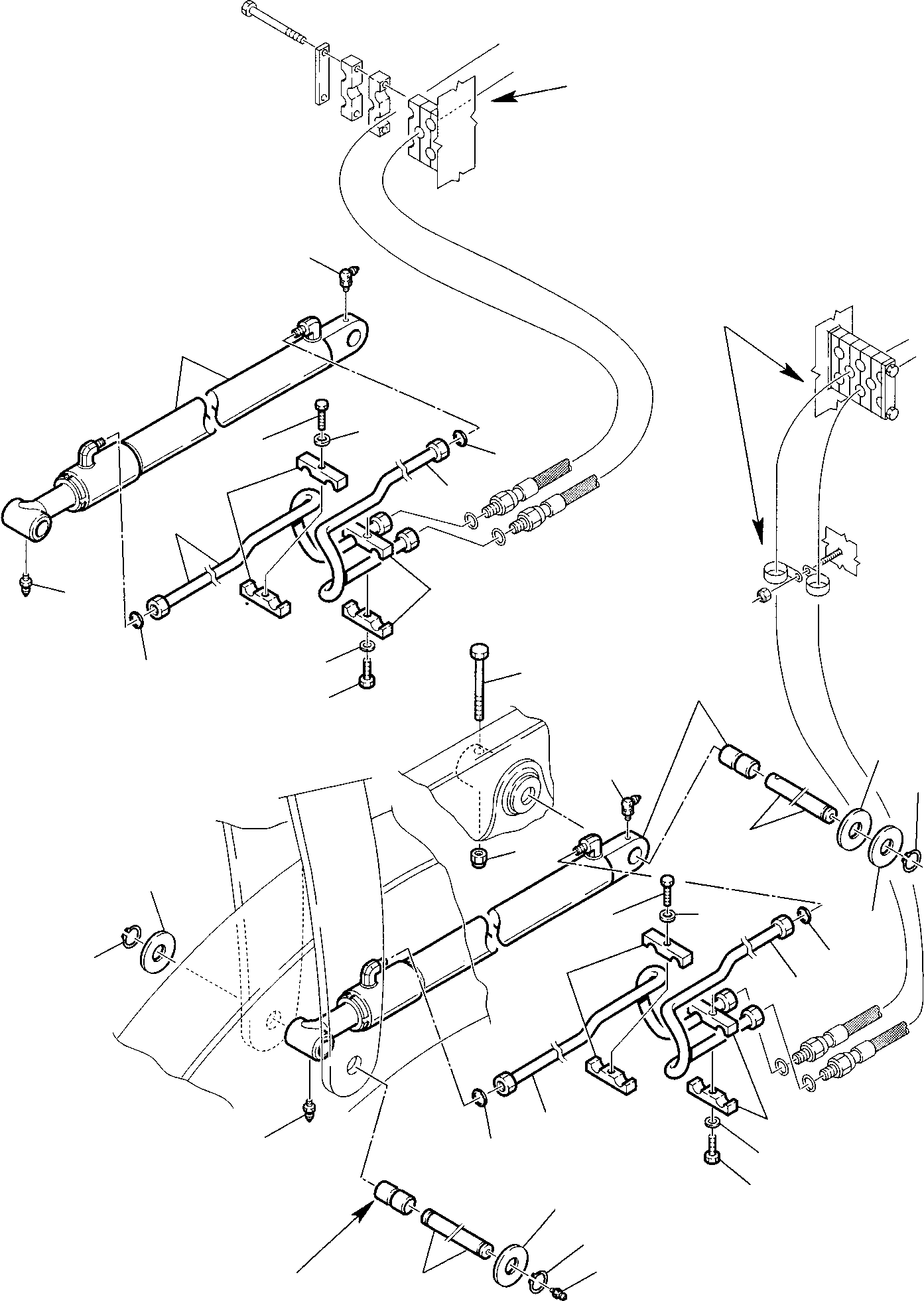 Part 43. HYDRAULIC PIPING (SHOVEL LIFTING CYLINDER LINE) (2/2) [6610]