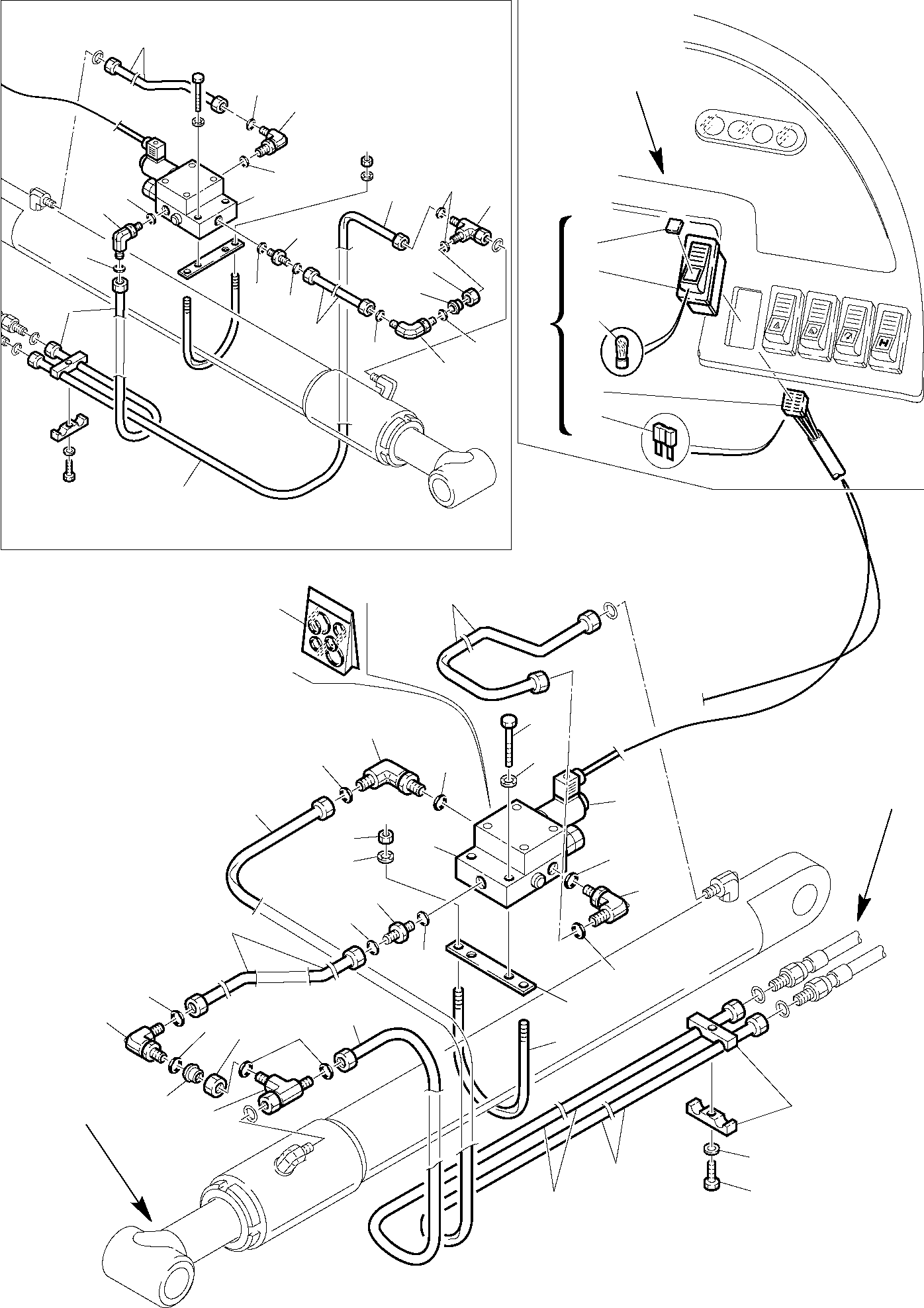 Part 45. HYDRAULIC PIPING (SHOVEL LIFTING CYLINDER) (ELECTRIC SAFETY VALVE) [6625]