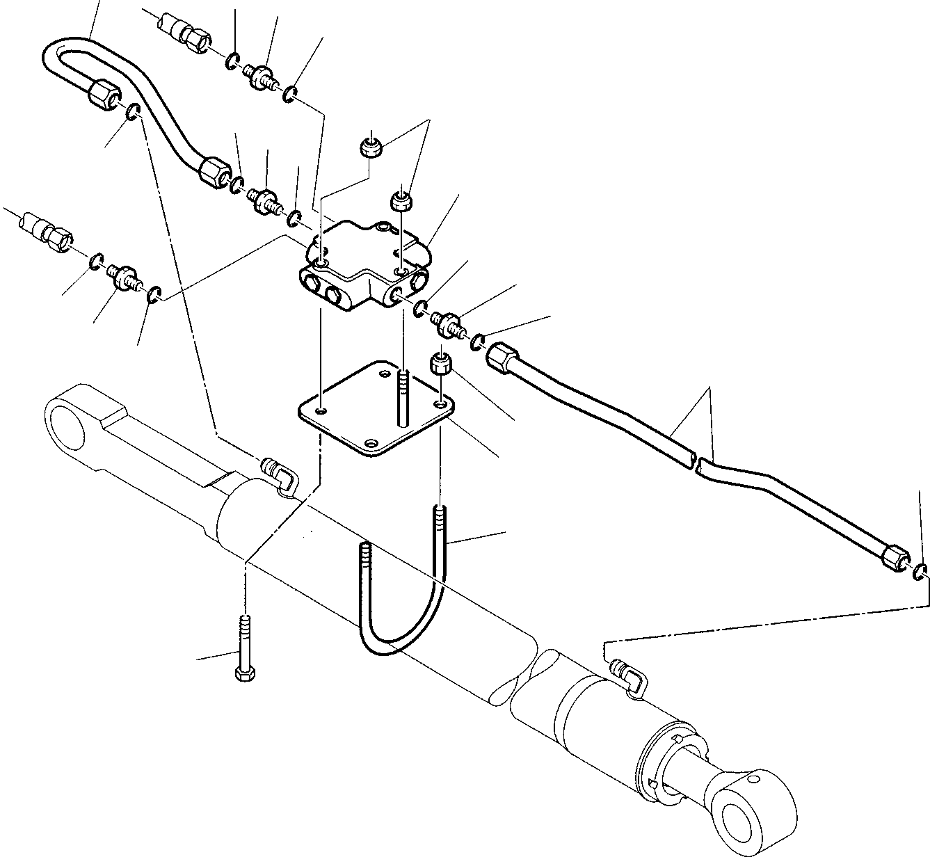 Part 49. HYDRAULIC PIPING (SHOVEL TIPPING CYLINDER) (SAFETY VALVE) [6650]