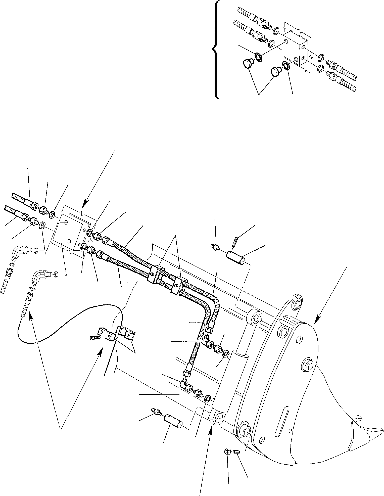 Part 52. HYDRAULIC PIPING (BUCKET - 4 IN 1 CYLINDER LINE) (2/2) [6670]