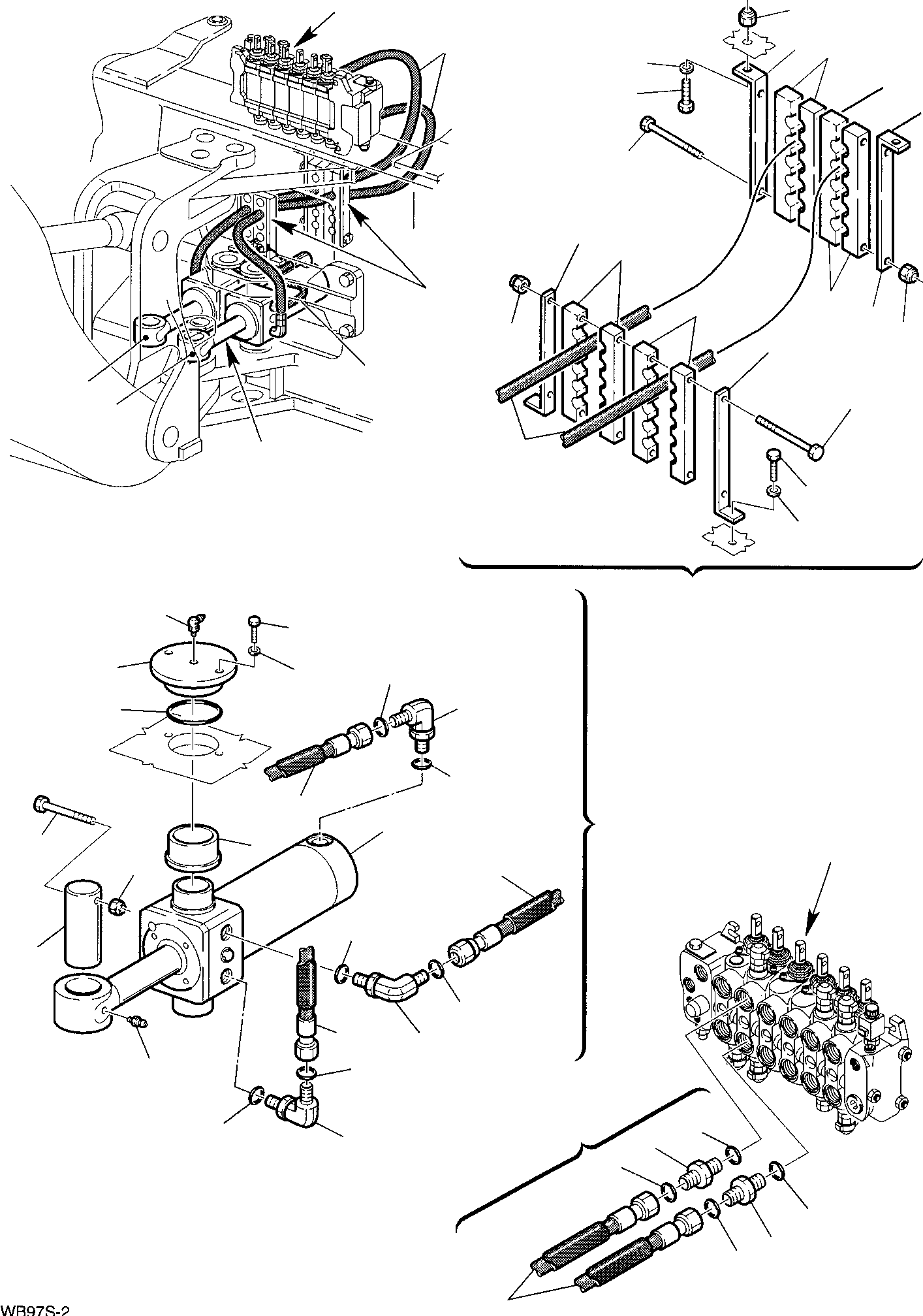 Part 55. HYDRAULIC PIPING (BOOM SWING CYLINDER LINE) [6700]