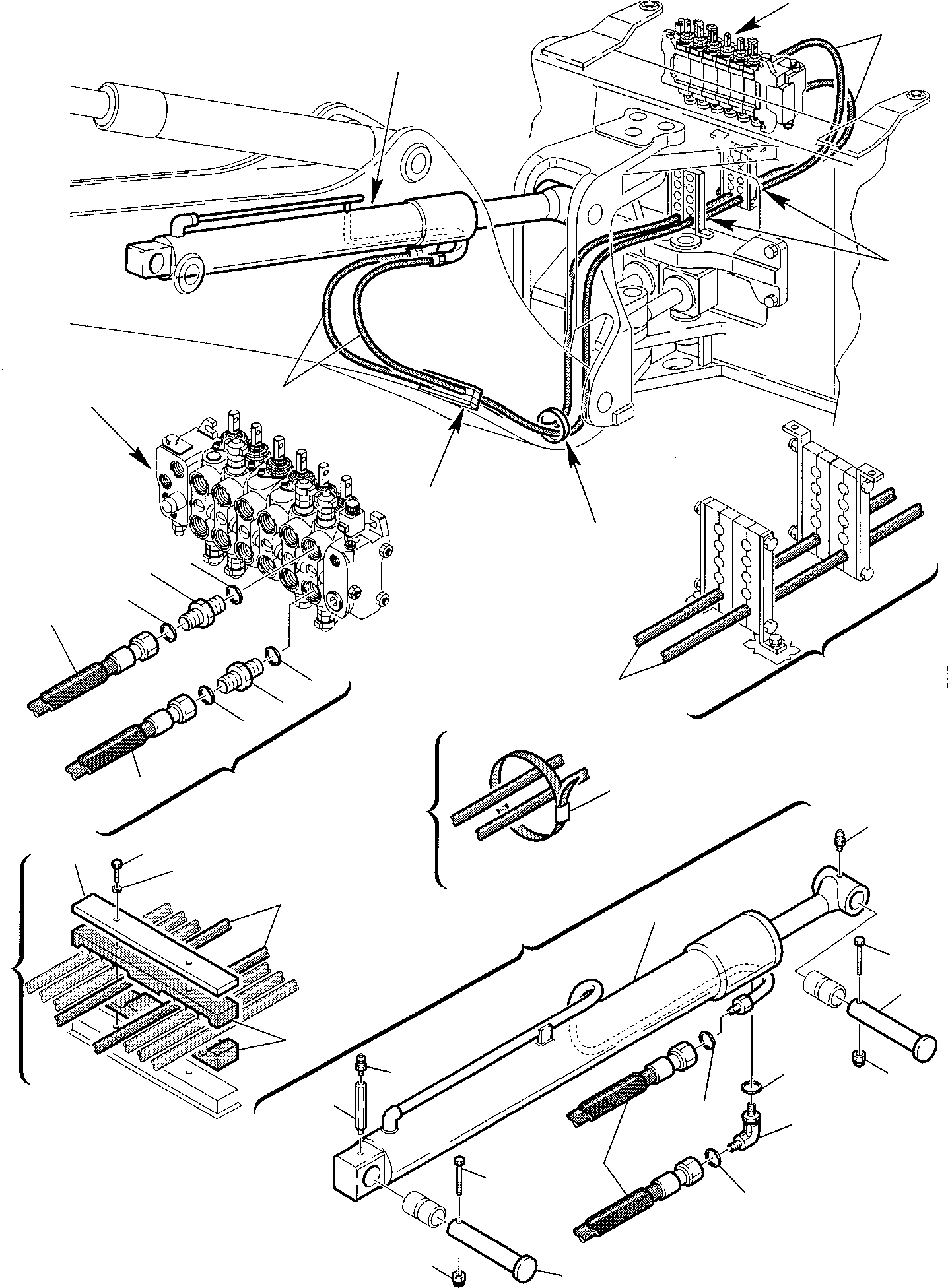 Part 57. HYDRAULIC PIPING (BOOM CYLINDER LINE) [6720]