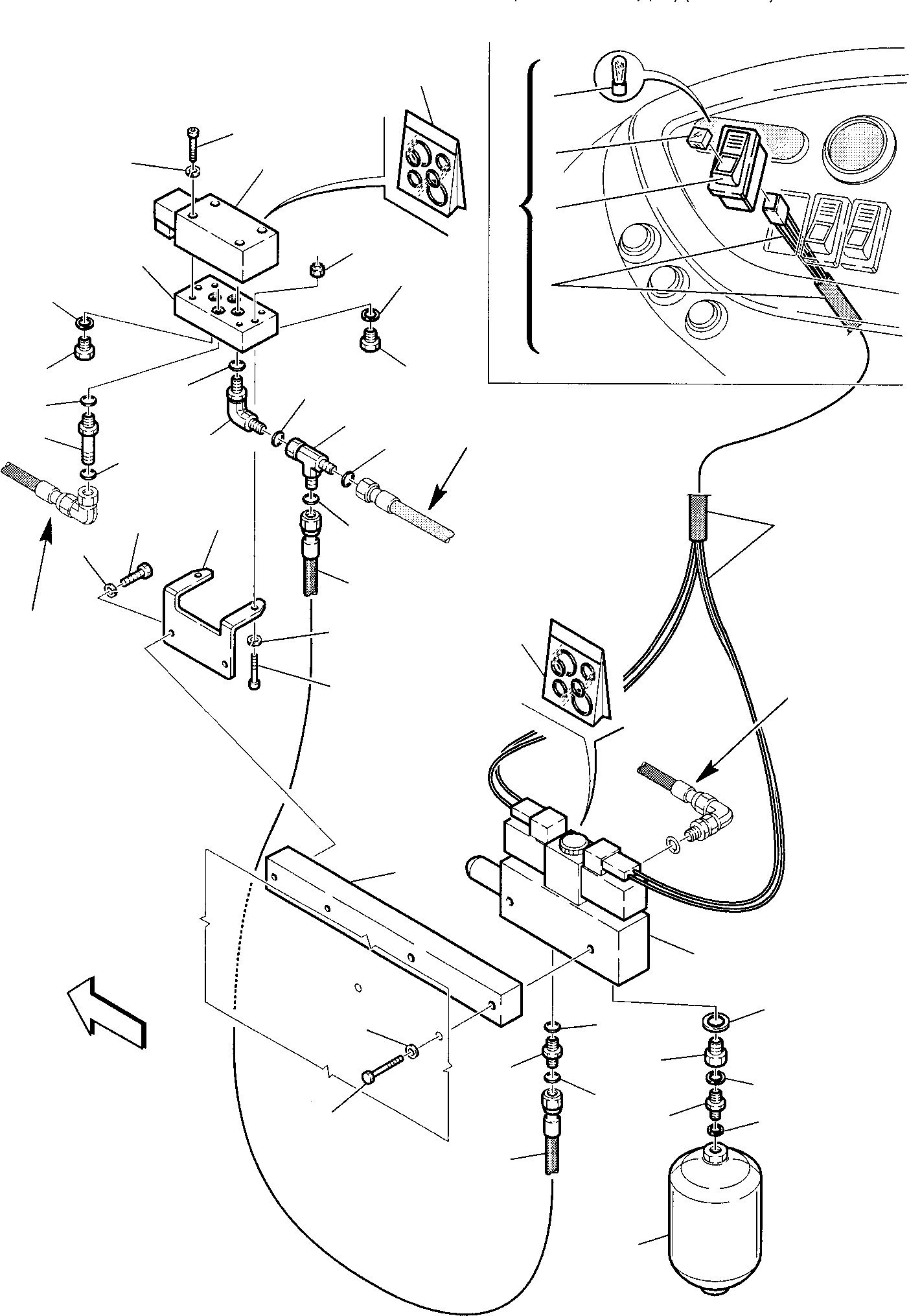 Part 75. HYDRAULIC PIPING (RIDE CONTROL) (1/2) (OPTIONAL) [6900]