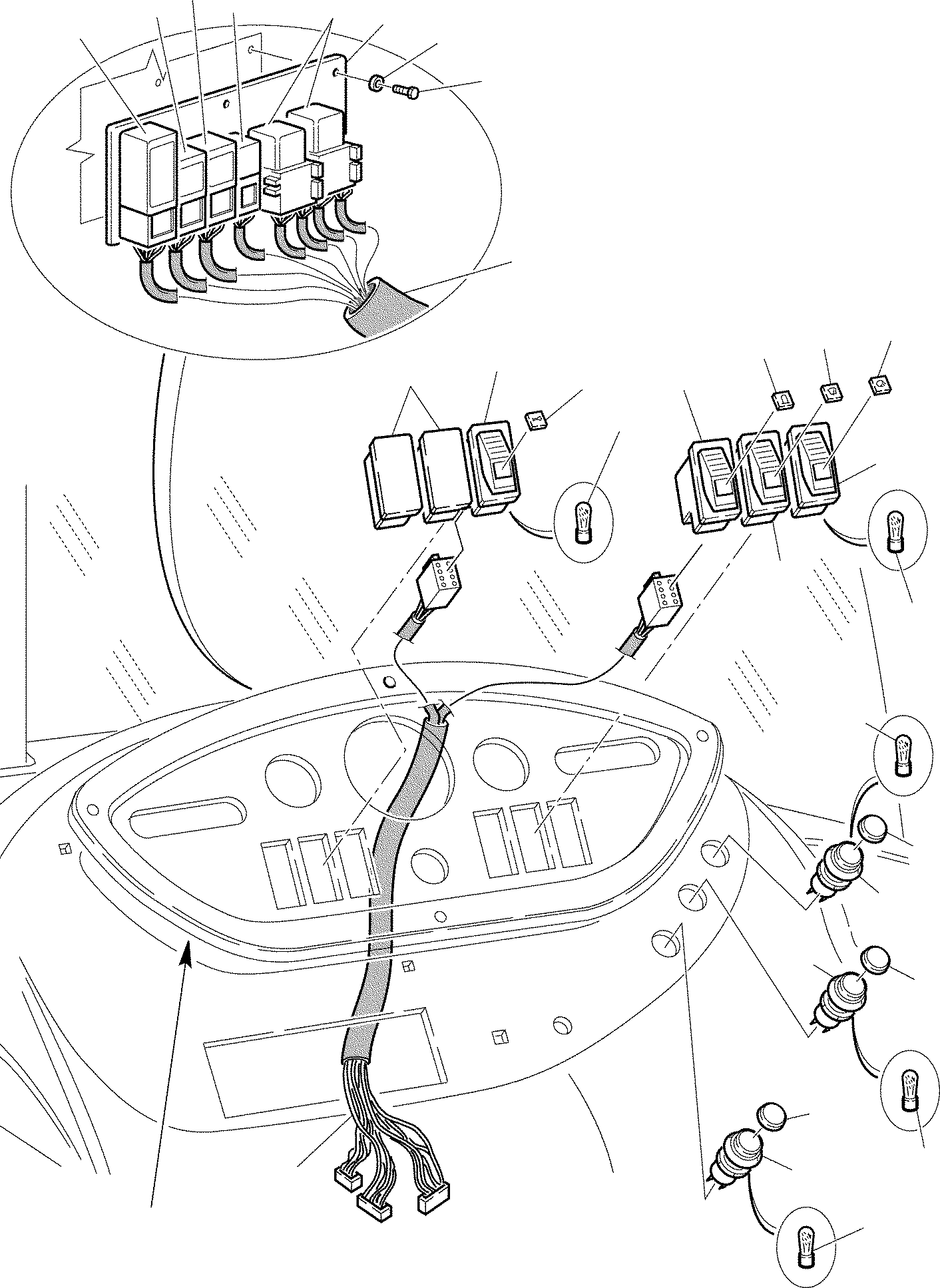 17. LATERAL DASHBOARD (2/2) [1440] - Komatsu part WB97S-2 S/N 97SF11205-Up [wb97s_2c]